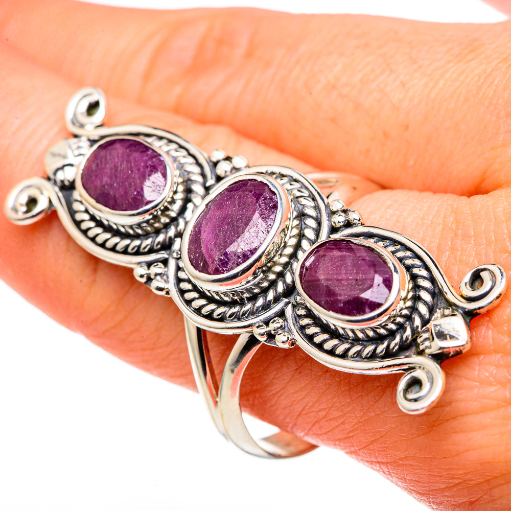 Ruby Rings handcrafted by Ana Silver Co - RING97011