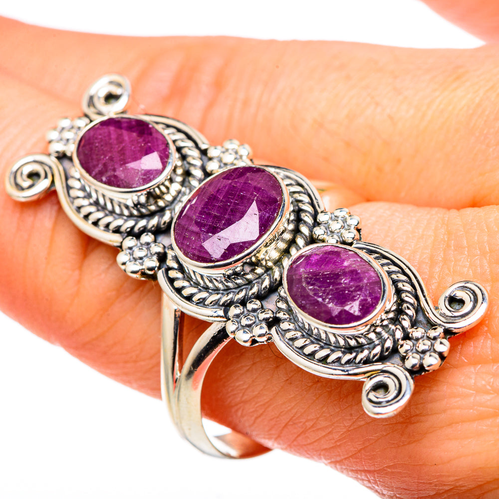 Ruby Rings handcrafted by Ana Silver Co - RING97012