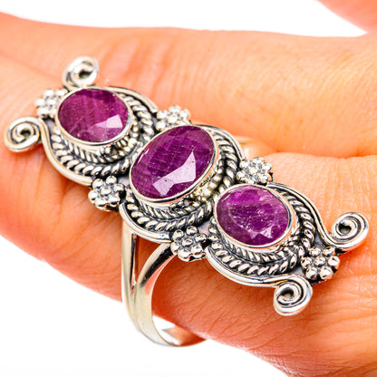 Ruby Rings handcrafted by Ana Silver Co - RING97012