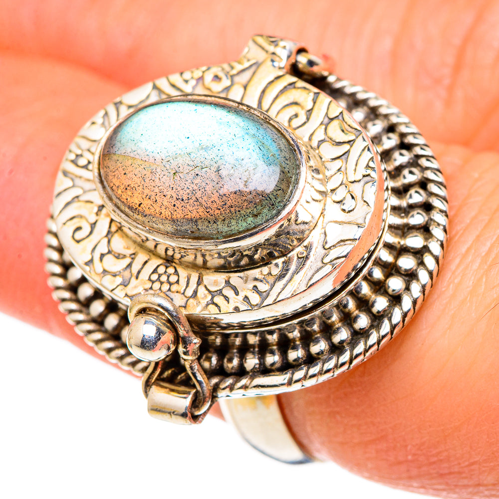 Labradorite Rings handcrafted by Ana Silver Co - RING97018