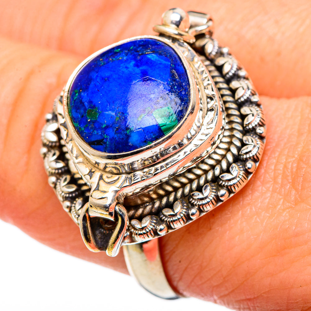 Azurite Rings handcrafted by Ana Silver Co - RING97020