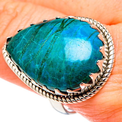 Chrysocolla Rings handcrafted by Ana Silver Co - RING97021