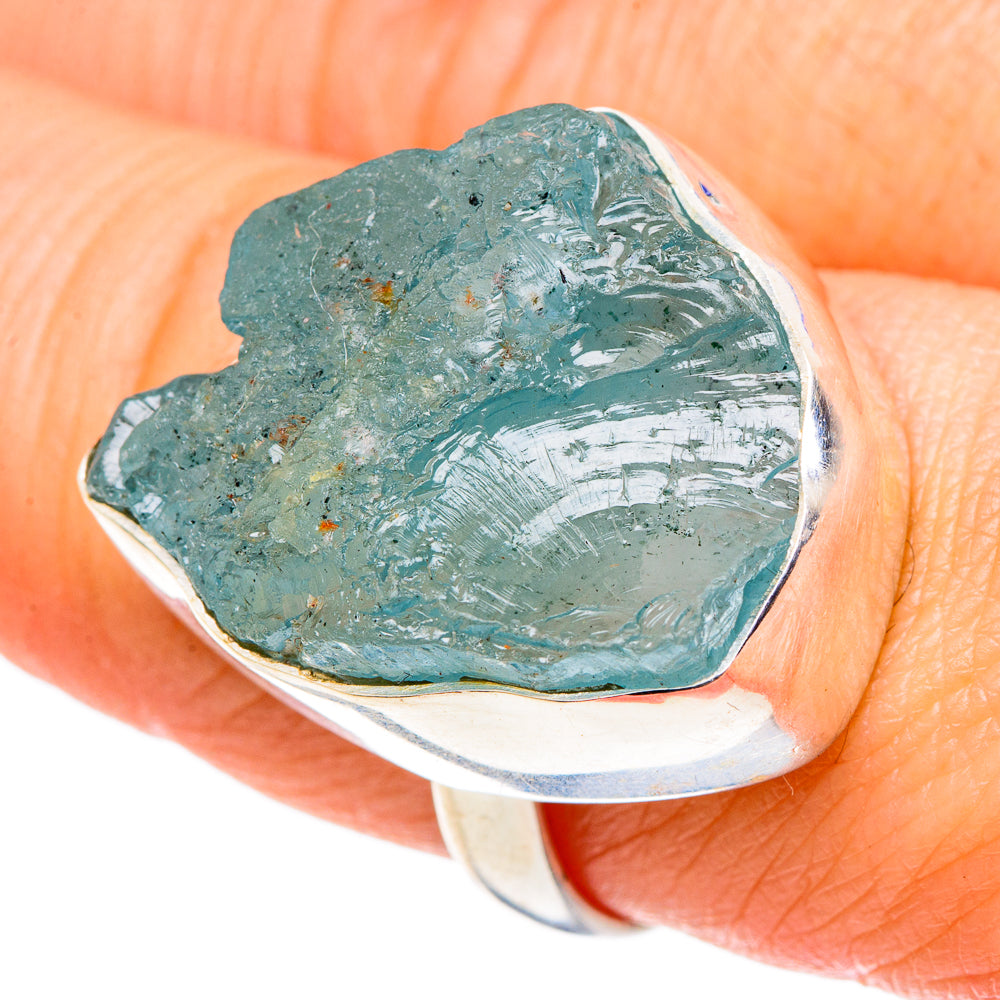 Aquamarine Rings handcrafted by Ana Silver Co - RING97023