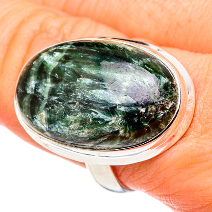 Seraphinite Rings handcrafted by Ana Silver Co - RING97024