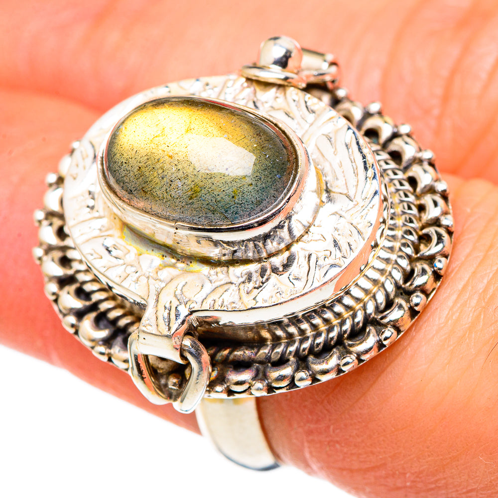 Labradorite Rings handcrafted by Ana Silver Co - RING97027