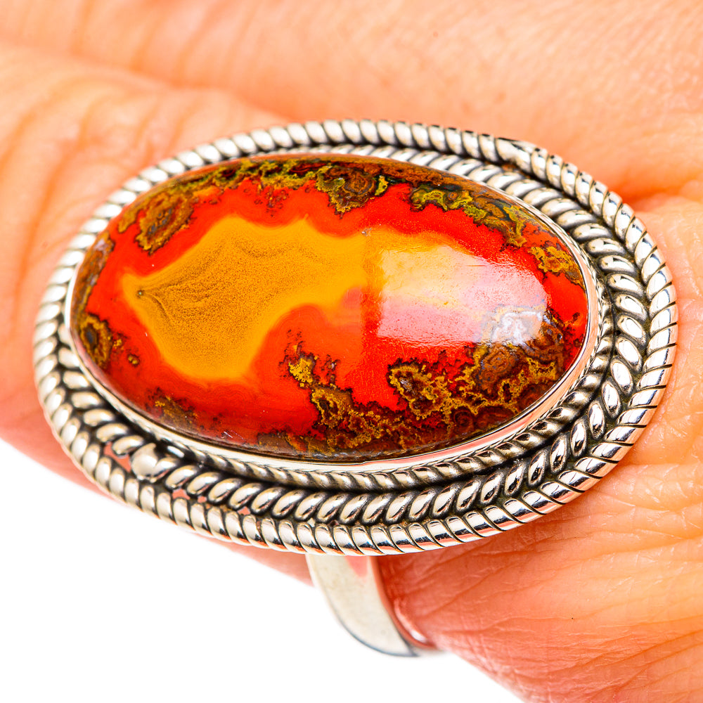 Moroccan Agate Rings handcrafted by Ana Silver Co - RING97028