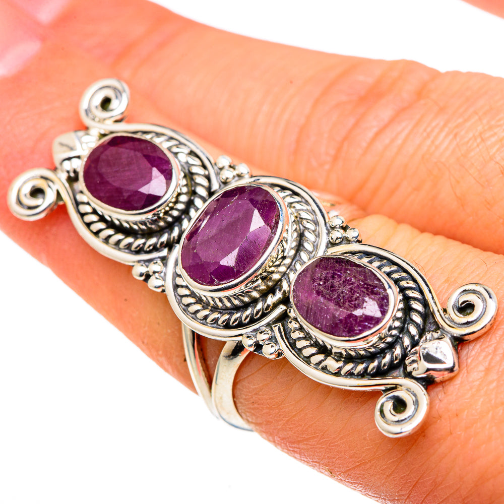 Ruby Rings handcrafted by Ana Silver Co - RING97030