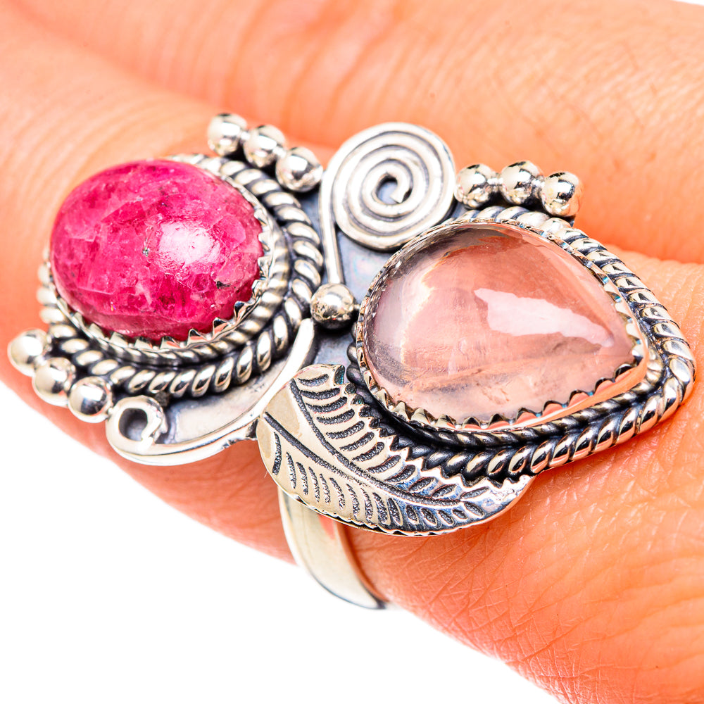 Rose Quartz Rings handcrafted by Ana Silver Co - RING97033