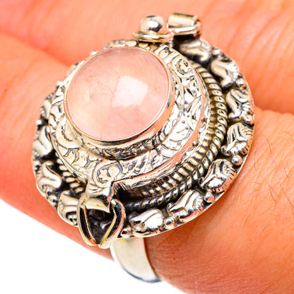 Rose Quartz Rings handcrafted by Ana Silver Co - RING97034