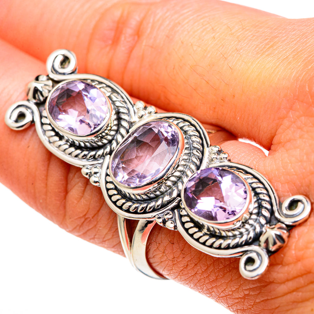 Kunzite Rings handcrafted by Ana Silver Co - RING97035