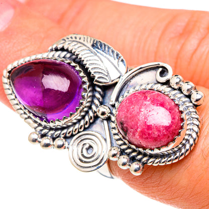 Rhodochrosite Rings handcrafted by Ana Silver Co - RING97039