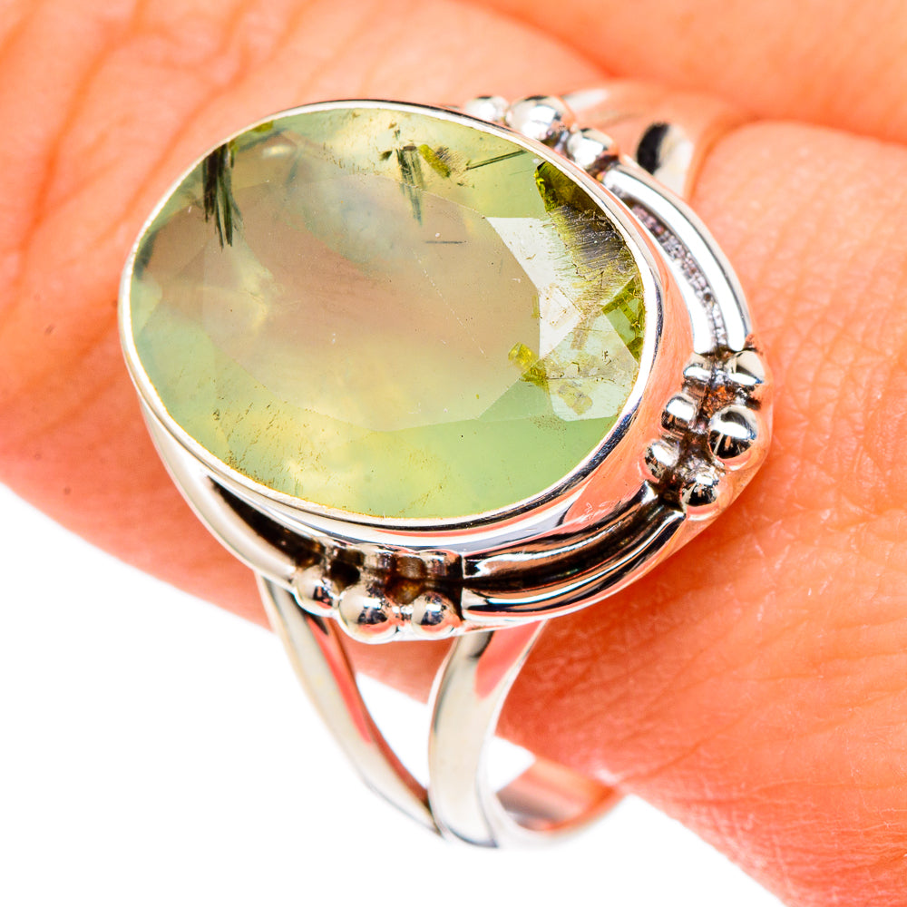 Prehnite Rings handcrafted by Ana Silver Co - RING97161