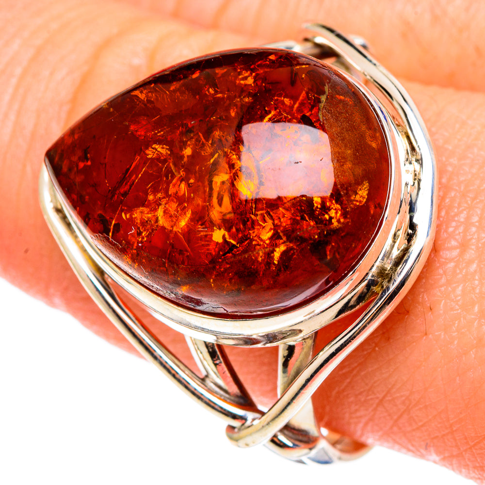 Baltic Amber Rings handcrafted by Ana Silver Co - RING97168