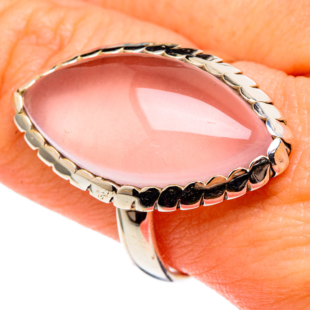 Rose Quartz Rings handcrafted by Ana Silver Co - RING97169