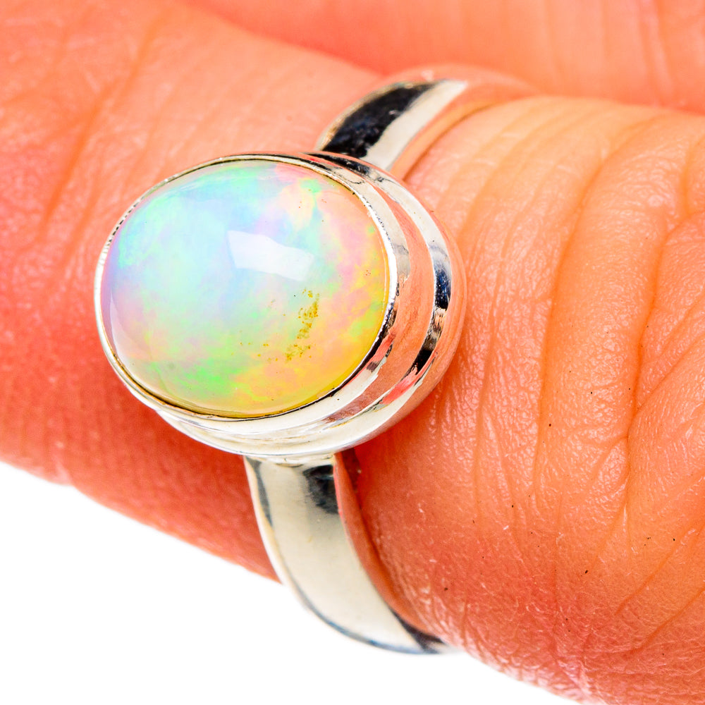 Ethiopian Opal Rings handcrafted by Ana Silver Co - RING97184