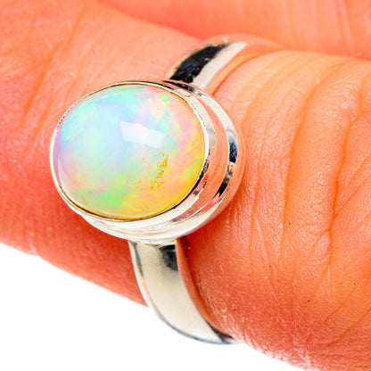 Ethiopian Opal Rings handcrafted by Ana Silver Co - RING97184