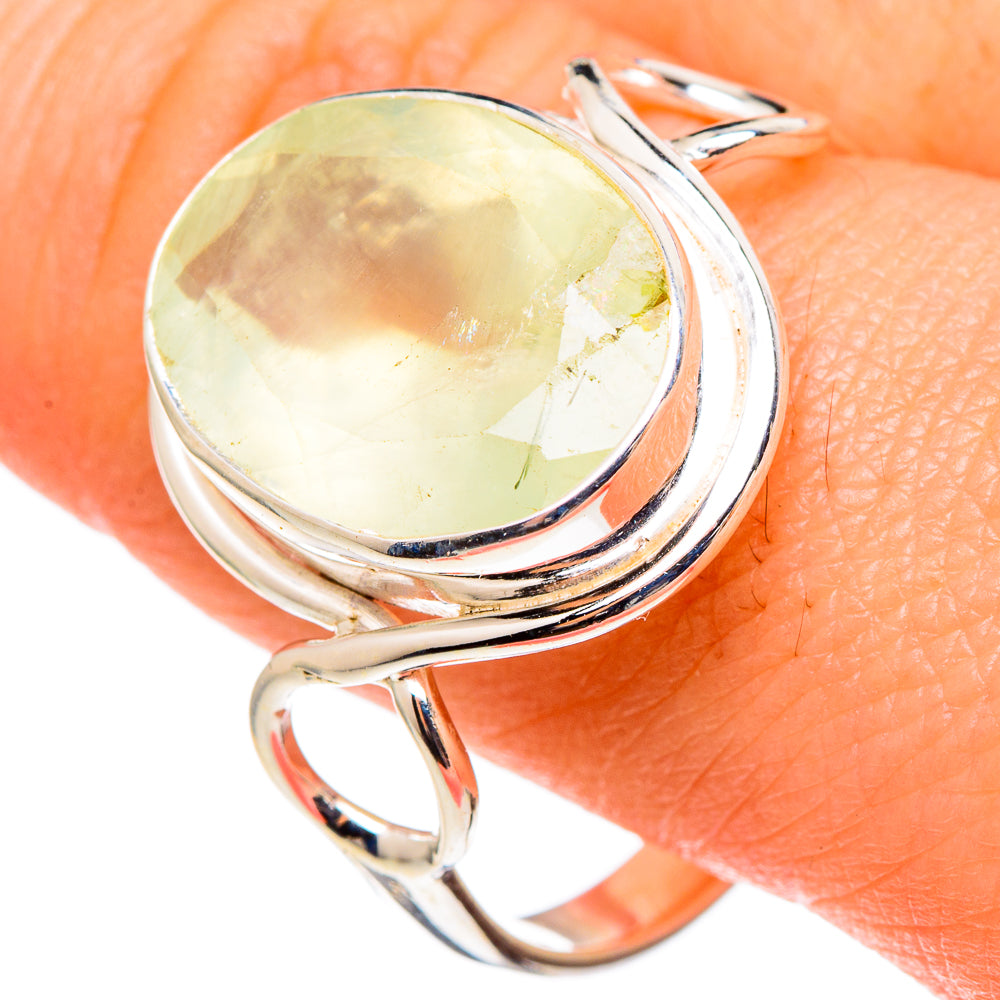 Prehnite Rings handcrafted by Ana Silver Co - RING97192