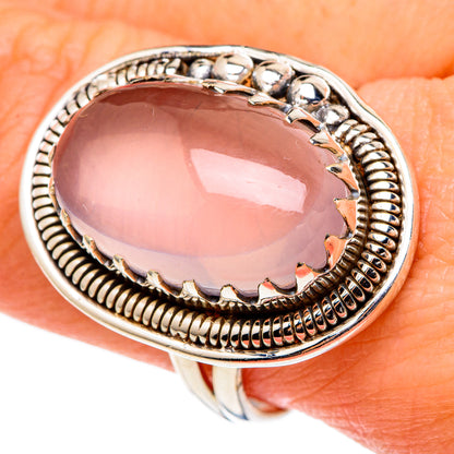 Rose Quartz Rings handcrafted by Ana Silver Co - RING97201