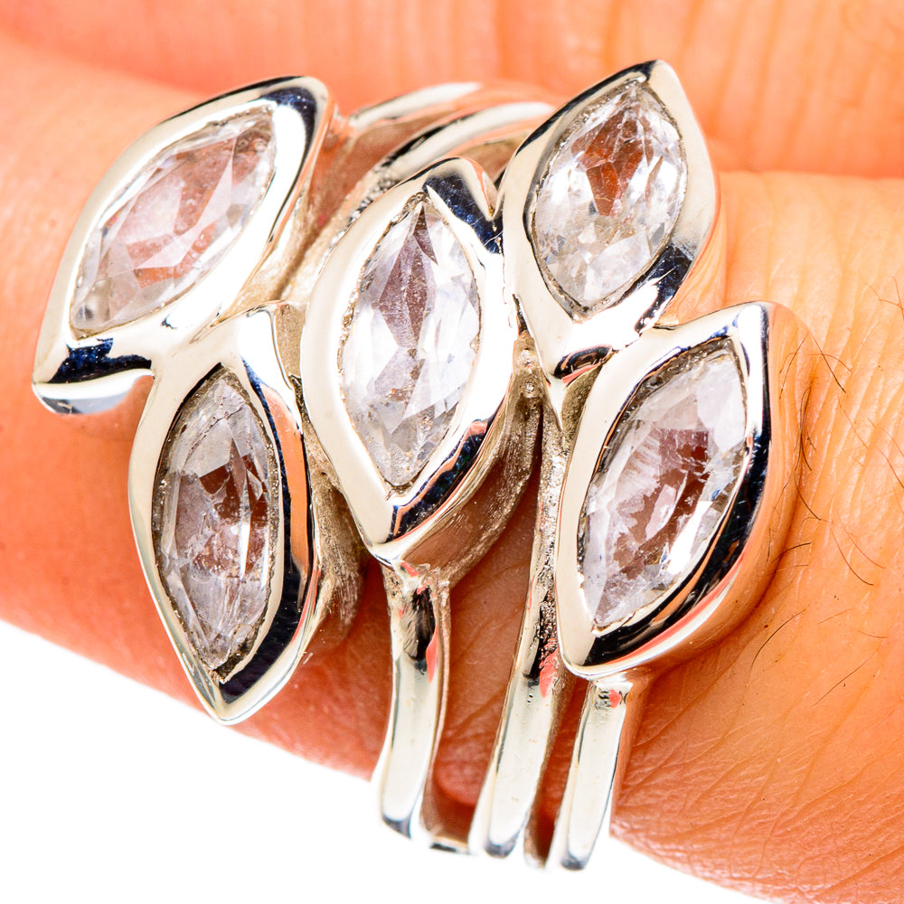 White Quartz Rings handcrafted by Ana Silver Co - RING97210