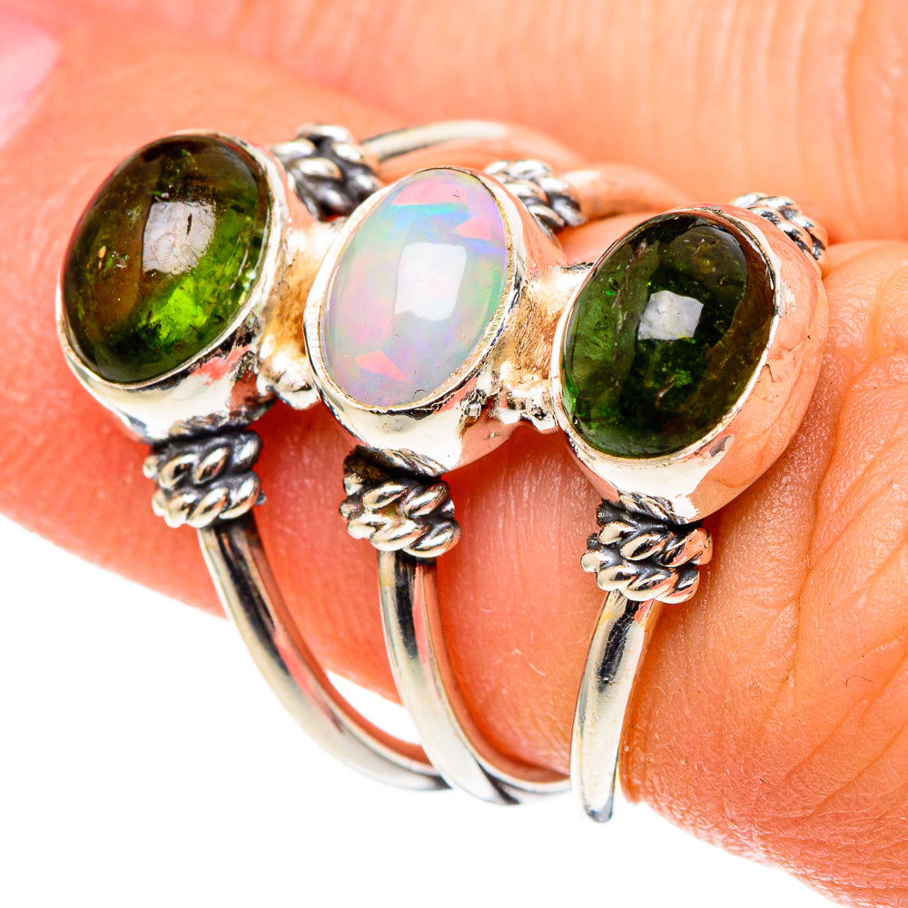Ethiopian Opal Rings handcrafted by Ana Silver Co - RING97214
