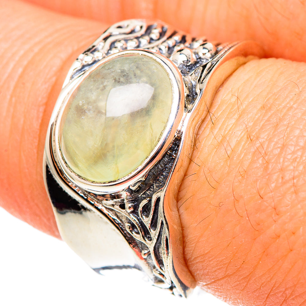 Prehnite Rings handcrafted by Ana Silver Co - RING97225