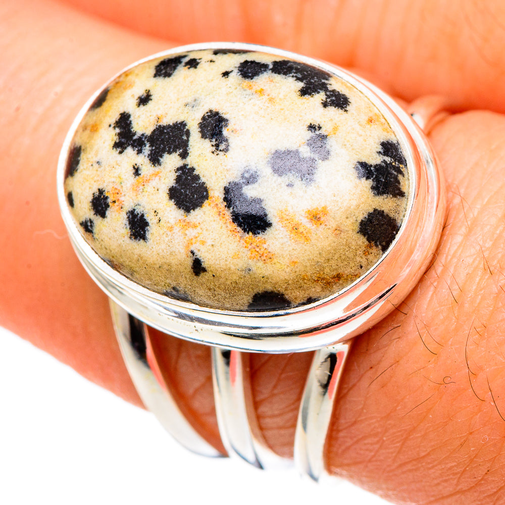 Dalmatian Jasper Rings handcrafted by Ana Silver Co - RING97226