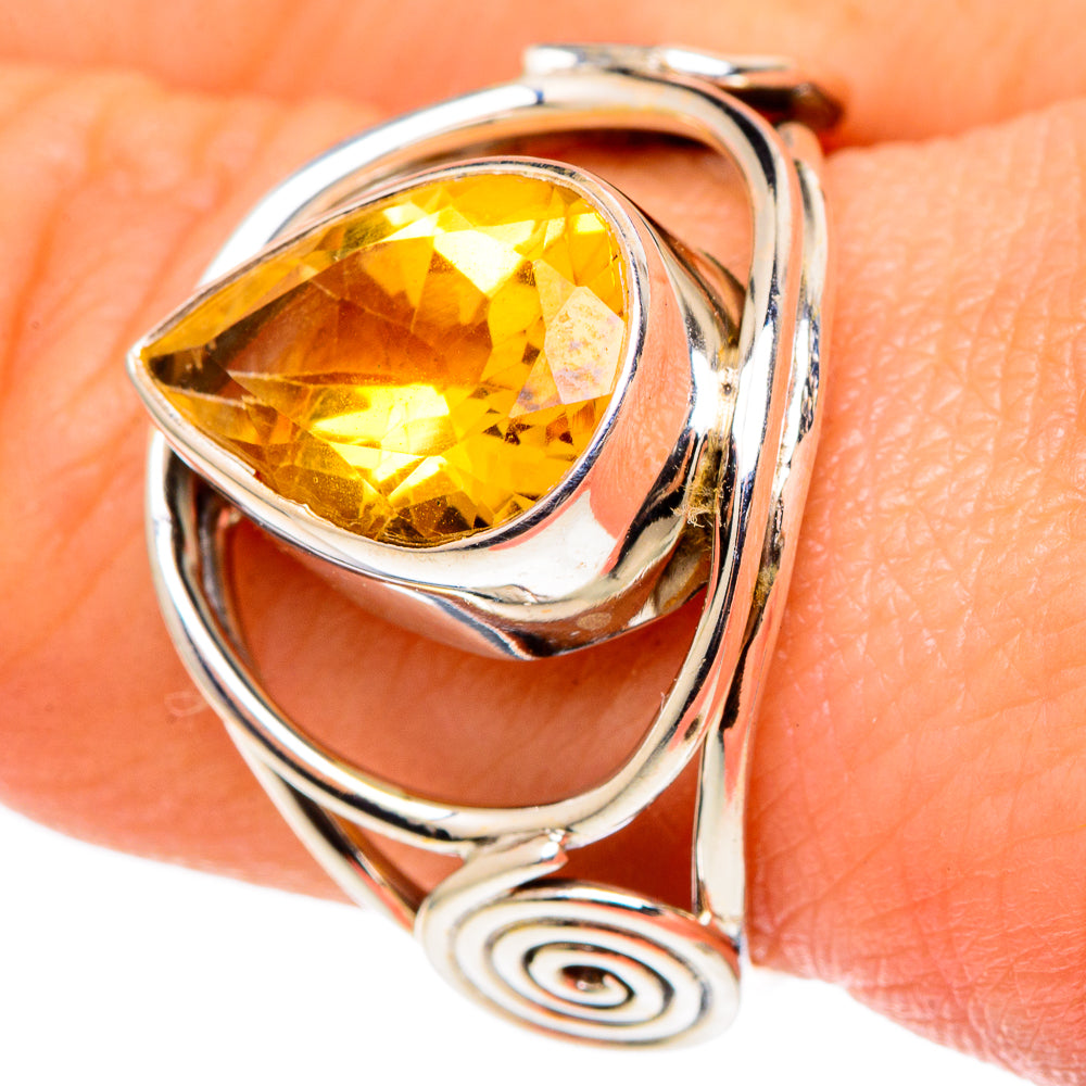 Citrine Rings handcrafted by Ana Silver Co - RING97228