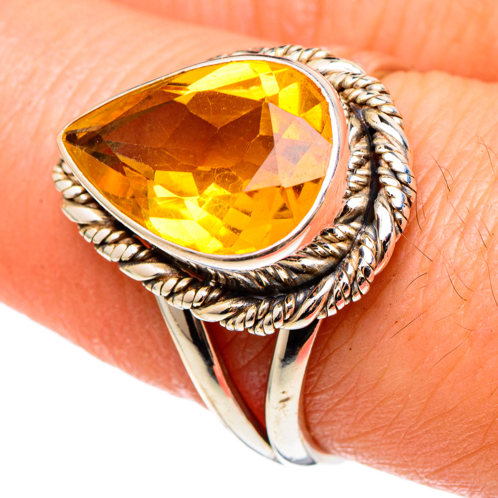 Citrine Rings handcrafted by Ana Silver Co - RING97229