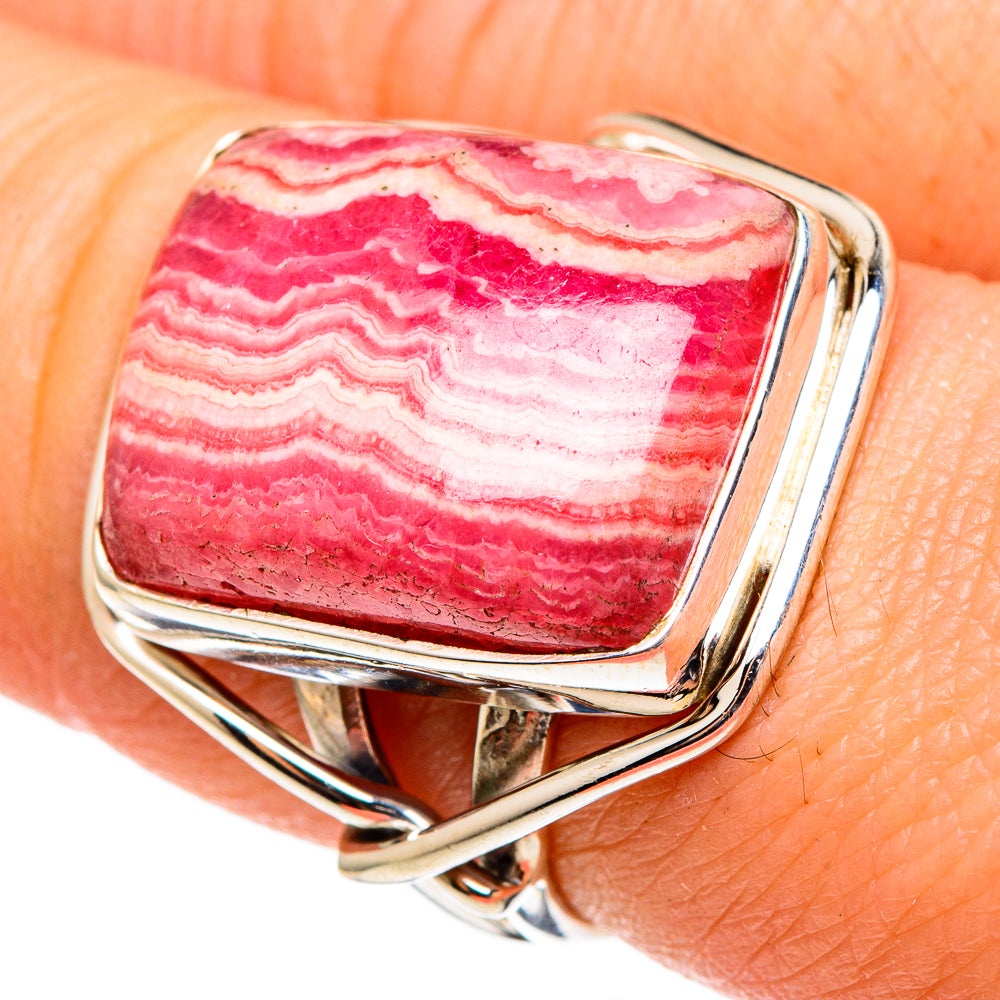 Rhodochrosite Rings handcrafted by Ana Silver Co - RING97233