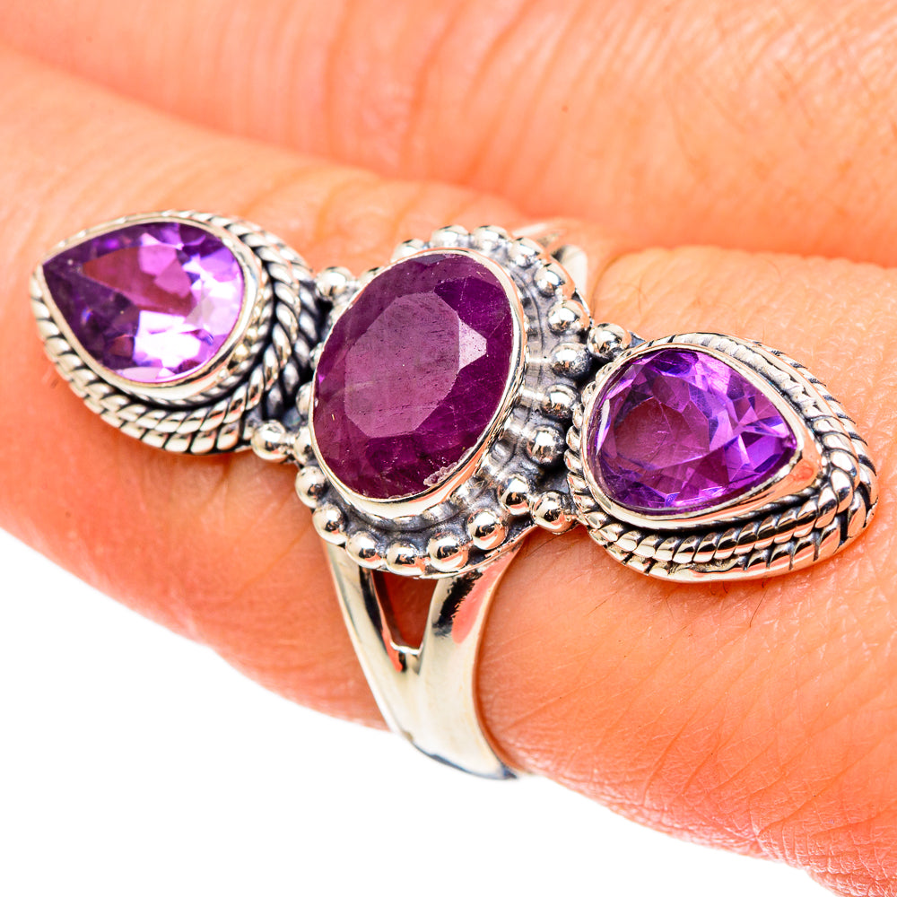 Ruby Rings handcrafted by Ana Silver Co - RING97245