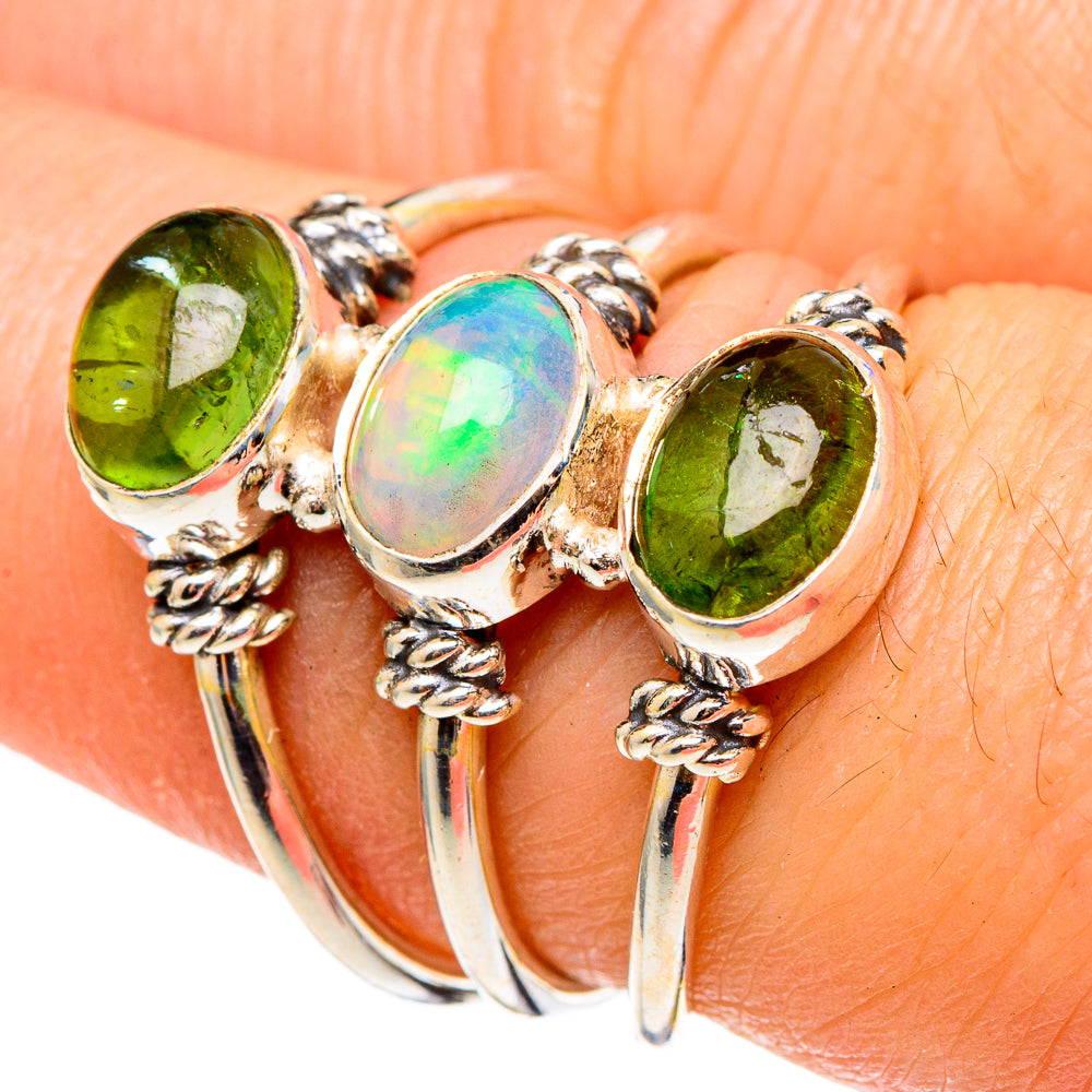 Ethiopian Opal Rings handcrafted by Ana Silver Co - RING97246