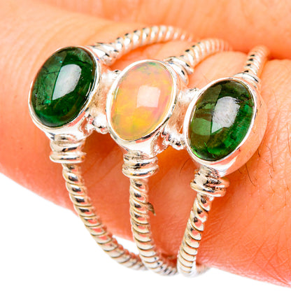 Ethiopian Opal Rings handcrafted by Ana Silver Co - RING97276