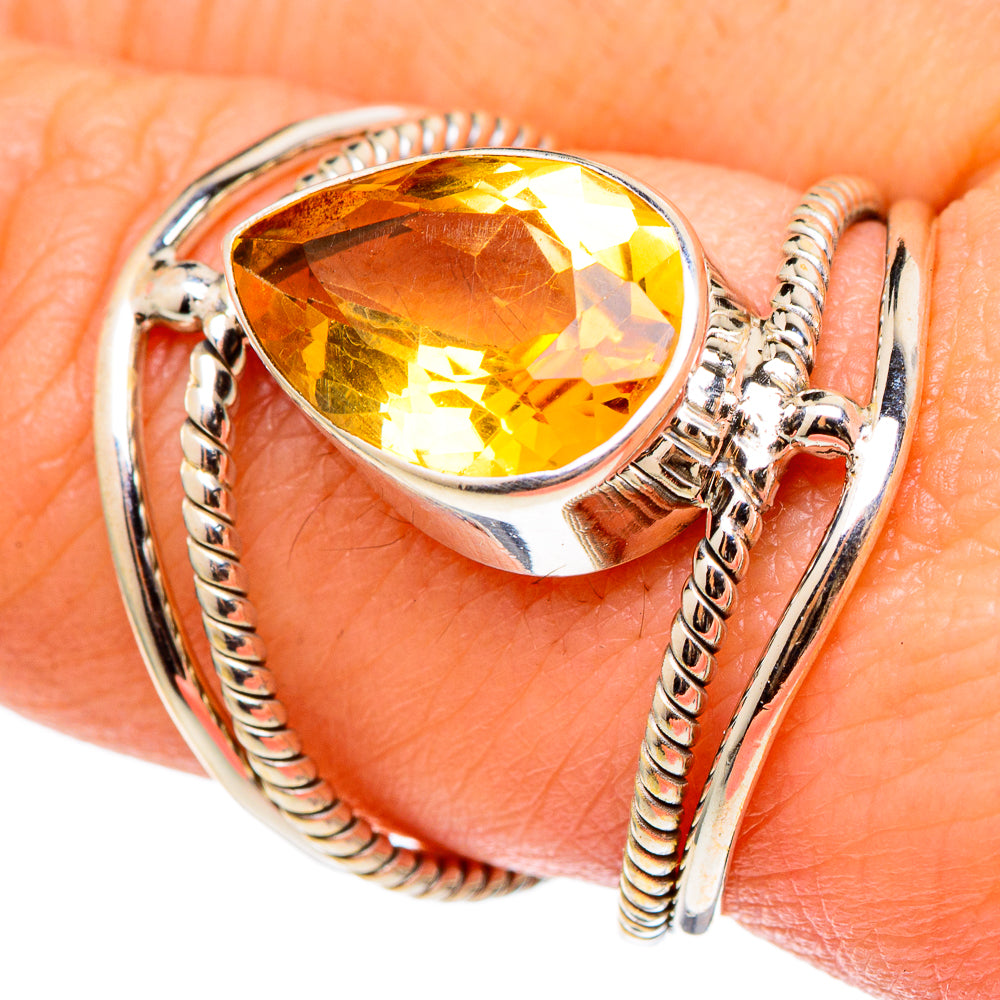 Citrine Rings handcrafted by Ana Silver Co - RING97288