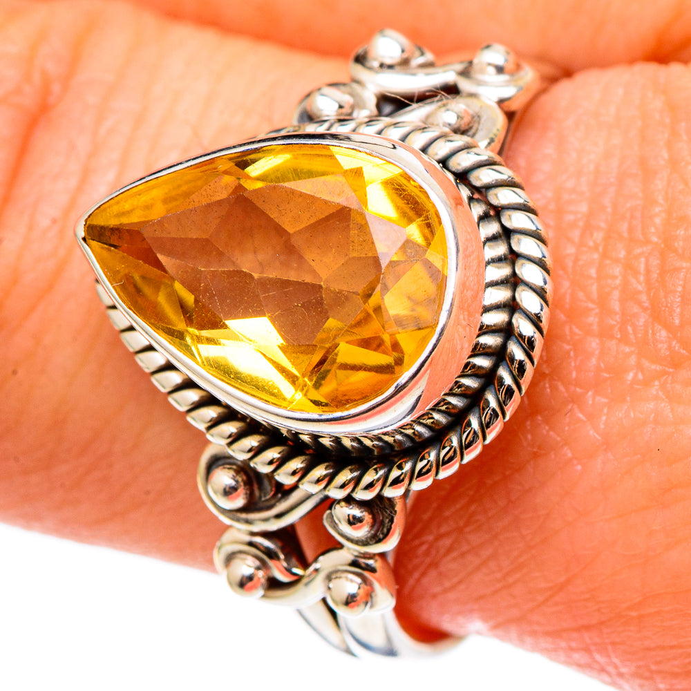 Citrine Rings handcrafted by Ana Silver Co - RING97289