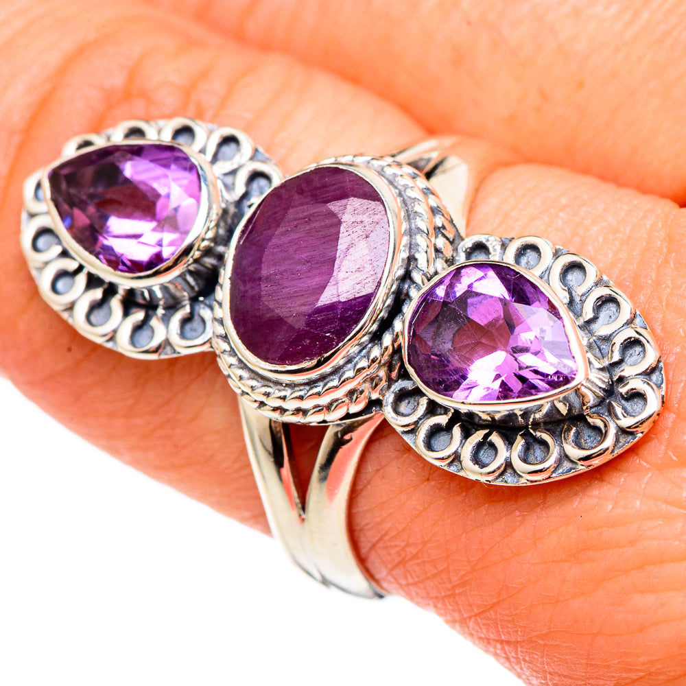 Ruby Rings handcrafted by Ana Silver Co - RING97305