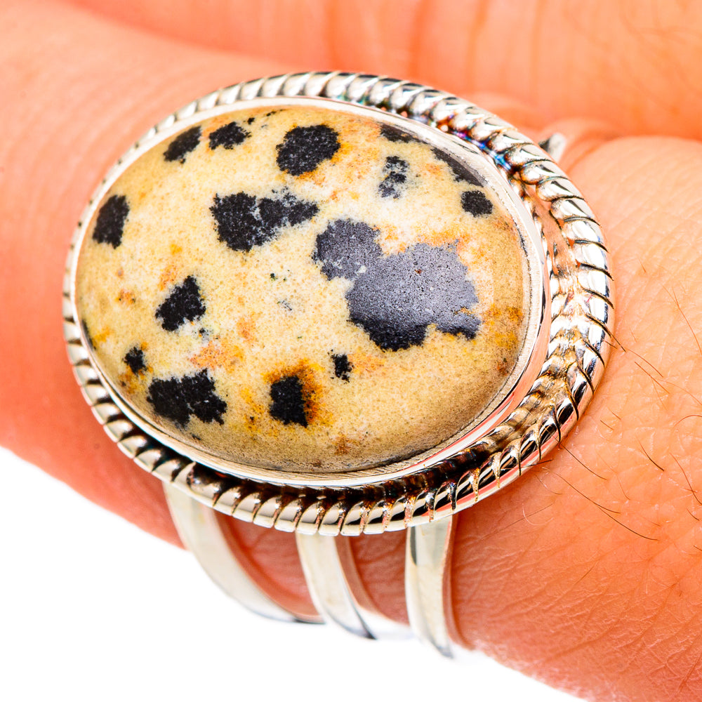 Dalmatian Jasper Rings handcrafted by Ana Silver Co - RING97316