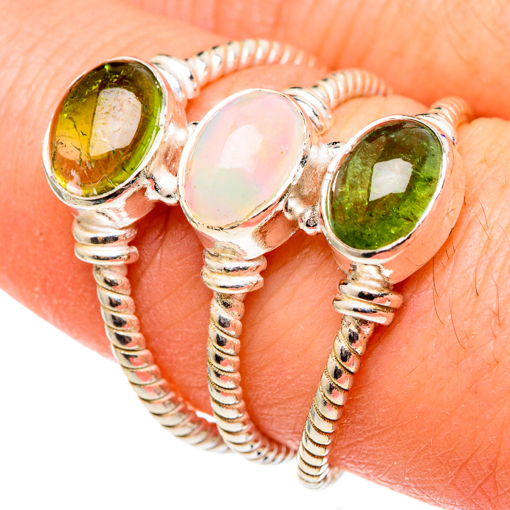 Ethiopian Opal Rings handcrafted by Ana Silver Co - RING97335