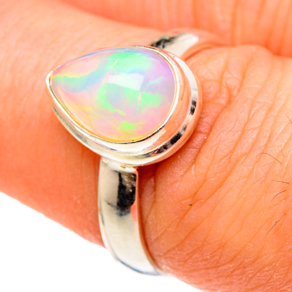 Ethiopian Opal Rings handcrafted by Ana Silver Co - RING97336