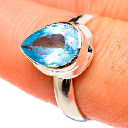 Blue Topaz Rings handcrafted by Ana Silver Co - RING97338