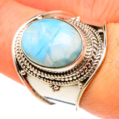 Larimar Rings handcrafted by Ana Silver Co - RING97342