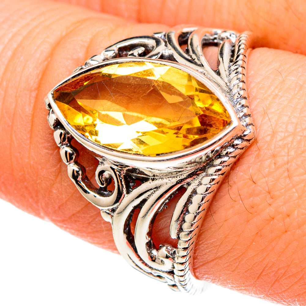 Citrine Rings handcrafted by Ana Silver Co - RING97267