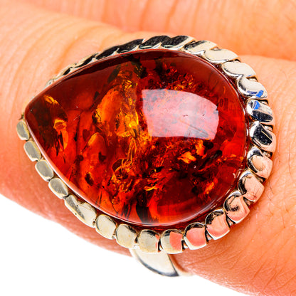 Baltic Amber Rings handcrafted by Ana Silver Co - RING97268