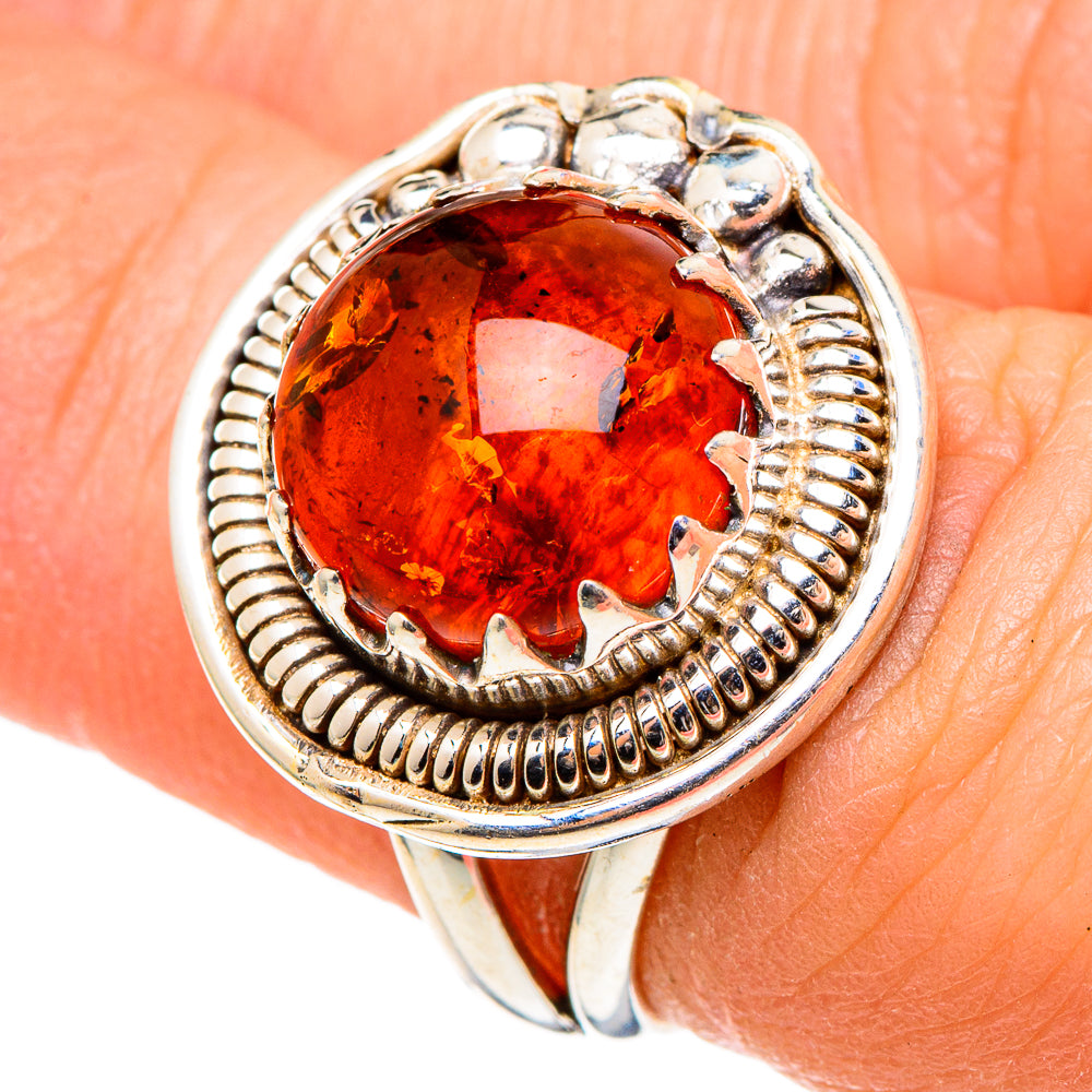 Baltic Amber Rings handcrafted by Ana Silver Co - RING97269