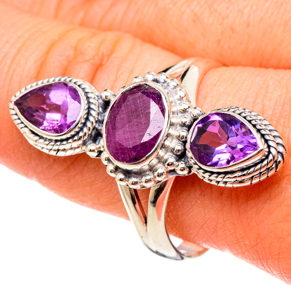 Ruby Rings handcrafted by Ana Silver Co - RING97282