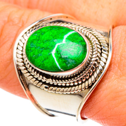Gaspeite Rings handcrafted by Ana Silver Co - RING97291