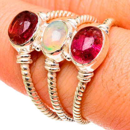 Ethiopian Opal Rings handcrafted by Ana Silver Co - RING97307