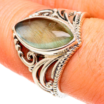 Aquamarine Rings handcrafted by Ana Silver Co - RING97308