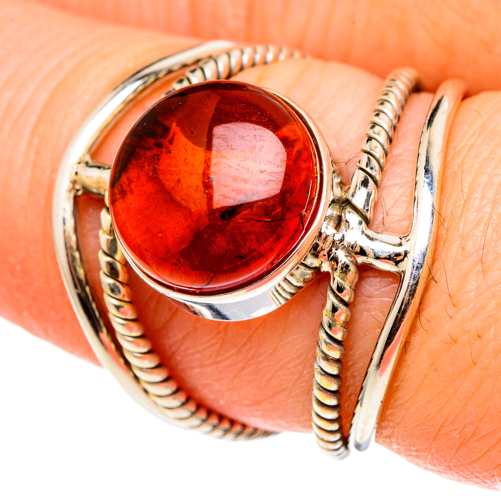Baltic Amber Rings handcrafted by Ana Silver Co - RING97322