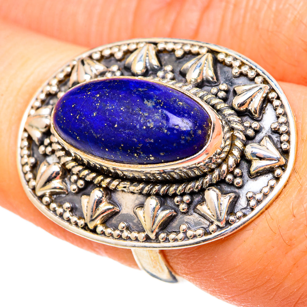 Lapis Lazuli Rings handcrafted by Ana Silver Co - RING97333