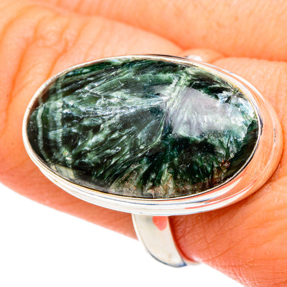 Seraphinite Rings handcrafted by Ana Silver Co - RING97340